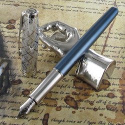 Stylo Plume Moyenne PARKER® SONNET Bleu & Métal