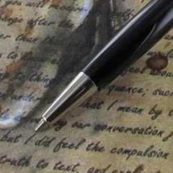 Stylo Bille PARKER® SONNET Noir & Métal Finition Or