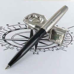 Stylo Bille PARKER® 51 Noir Intense Chromé
