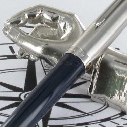 Stylo Plume Moyenne PARKER® 51 Bleu Nuit Chromé