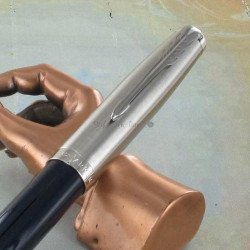 Stylo Plume Fine PARKER® 51 Bleu Turquoise Chromé