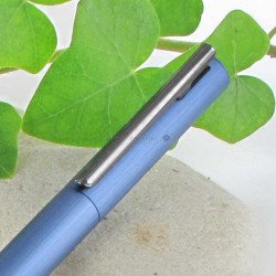 Stylo Plume Moyenne Faber Castell® "NEO" Aluminium Bleu Mat