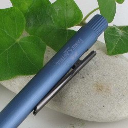 Stylo Bille Faber Castell® "NEO" Aluminium Bleu