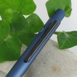 Stylo Bille Faber Castell® "NEO" Aluminium Bleu