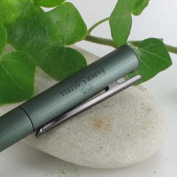 Stylo Roller Faber Castell® "NEO" Aluminium Vert