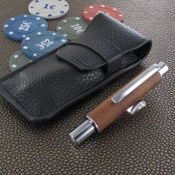Stylo Bille Oberthur® "Ottawa" Télescopique Bois d'Acajou + Etui offert