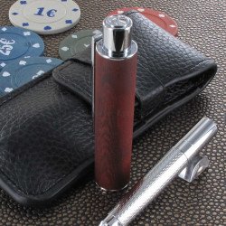 Stylo Bille Oberthur® "Ottawa" Télescopique Bois de Rose + Etui offert