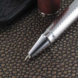 Stylo Bille Oberthur® "Ottawa" Télescopique Bois de Rose + Etui offert