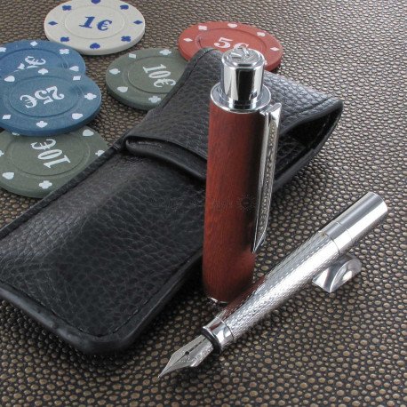 Stylo Plume Oberthur® "Ottawa" Télescopique Bois de Rose + Etui offert