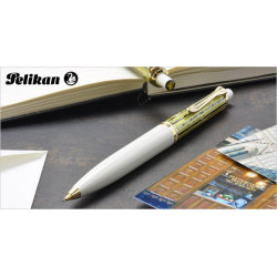STYLO PORTE-MINE Ecaille de Tortue / blanc "série D400"