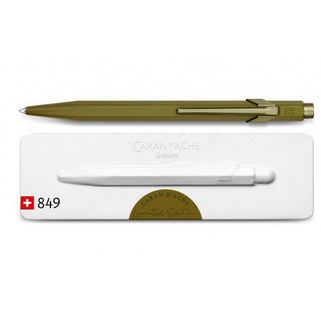 Stylo Bille Caran d'Ache® 849 "Claim Your Style" Vert Mousse