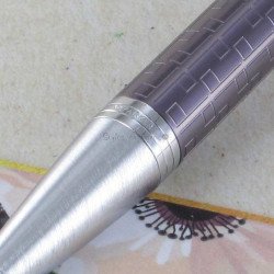 Stylo Bille PARKER® IM Violet Métal Ciselé CT