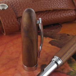 Stylo Plume Oberthur® "Quito" Bois d'Acajou + Etui trousse offert