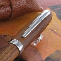 Stylo Plume Oberthur® "Quito" Bois d'Acajou + Etui trousse offert