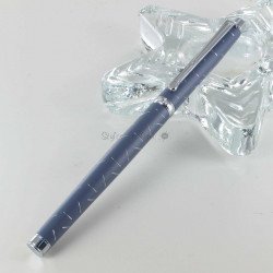 Coffret Stylo Roller Oberthur® "Palazzo" Denim + 2 recharges rollers offertes