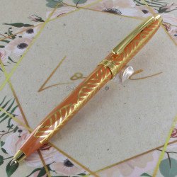 Stylo Bille Enzo Varini® "Taormina" Mandarine doré