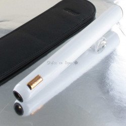 Stylo Plume Fine LAMY® DIALOG CC Laque Blanche + Etui cuir offert