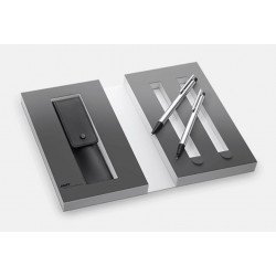 Parure de Stylos (Bille & Portemine 0,7 mm) LAMY® Logo Mat + Etui Cuir Offert