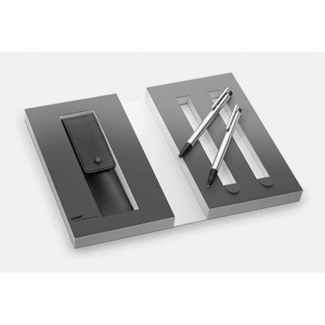 Parure de Stylos (Bille & Portemine 0,7 mm) LAMY® Logo Mat + Etui Cuir Offert Parure de Stylos (Bille & Portemine 0,7 mm) LAMY® Logo Mat + Etui Cuir Offert