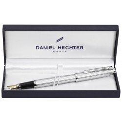 Stylo Plume Moyenne Daniel Hechter® "Challenger" Quadrillé Satin