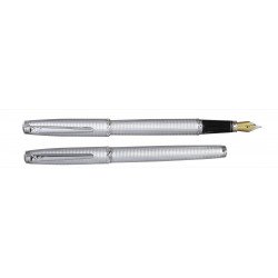 Stylo Plume Moyenne Daniel Hechter® "Challenger" Quadrillé Satin