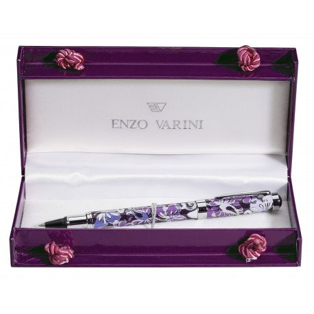 Parure de Stylos Plume & Bille Enzo Varini® "Palazzo" Violet Parure de Stylos Plume & Bille Enzo Varini® "Palazzo" Violet