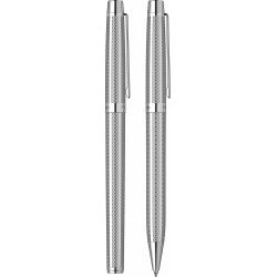 Parure Stylos Plume & Bille Scrikss® Vénus Chrome Pointe Diamant