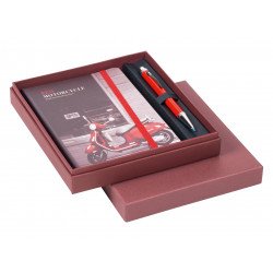 Coffret Stylo Bille & Stylus Scrikss® Rouge et son Carnet
