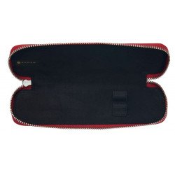 Etui Trousse Cuir Cross® Rouge 1 ou 2 Stylos