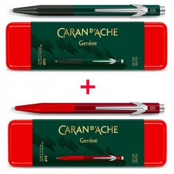 Stylo Bille Caran d'Ache® 849 Wonder Forest Rouge (édition limitée)