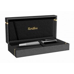 Stylo Plume Moyenne Scrikss® Pera Chrome & Noir