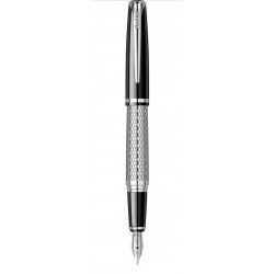 Stylo Plume Moyenne Scrikss® Pera Chrome & Noir