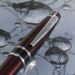 Stylo Roller Scrikss® Havana Burgundy