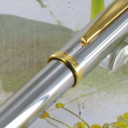 Stylo Bille Scrikss® Oscar Chromé Or 23 cts