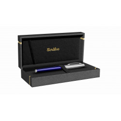 Stylo Roller Scrikss® Oscar Bleu Chrome