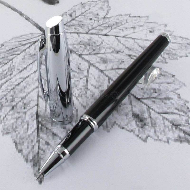 Stylo Roller Scrikss® Noir Chrome Stylo Roller Scrikss® Noir Chrome