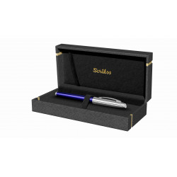 Stylo Plume Moyenne Scrikss® Bleu Chrome
