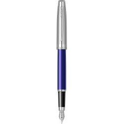 Stylo Plume Moyenne Scrikss® Bleu Chrome