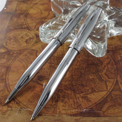 Parure Stylos Bille & Portemine 0,7mm Scrikss® Oscar Chrome