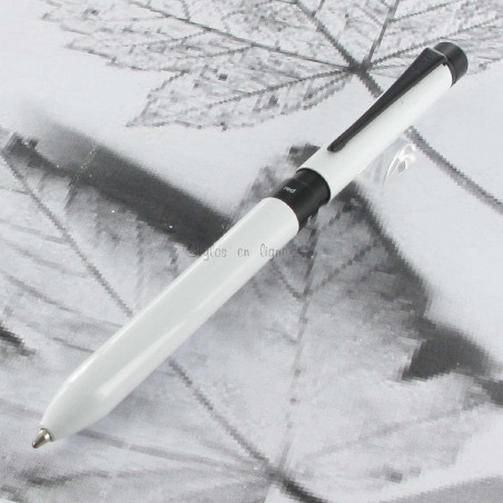 Stylo Multifonctions Scrikss® Trio Blanc Métalisé 3 fonctions