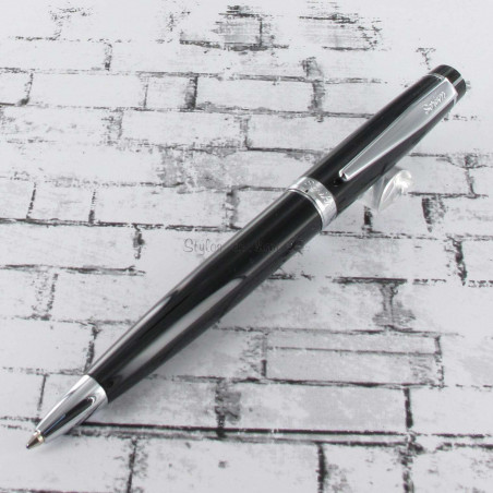 Stylo Bille Scrikss® Honour Chromé Noir Brillant