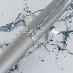Stylo Plume Moyenne Scrikss® Honour Chromé Mat