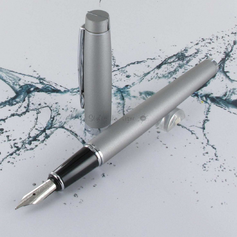 Stylo Plume Moyenne Scrikss® Honour Chromé Mat Stylo Plume Moyenne Scrikss® Honour Chromé Mat