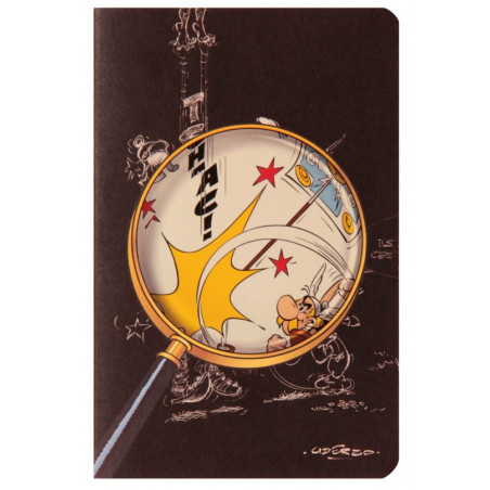 Carnet Clairefontaine® Astérix Noir Loupe