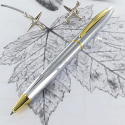 Stylo Bille Scrikss® Noble Chromé et Or