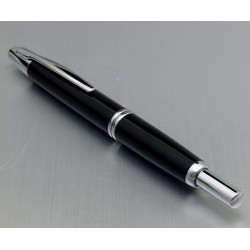 Stylo Plume Pilot® Capless DECIMO Noir Rhodié, plume moyenne
