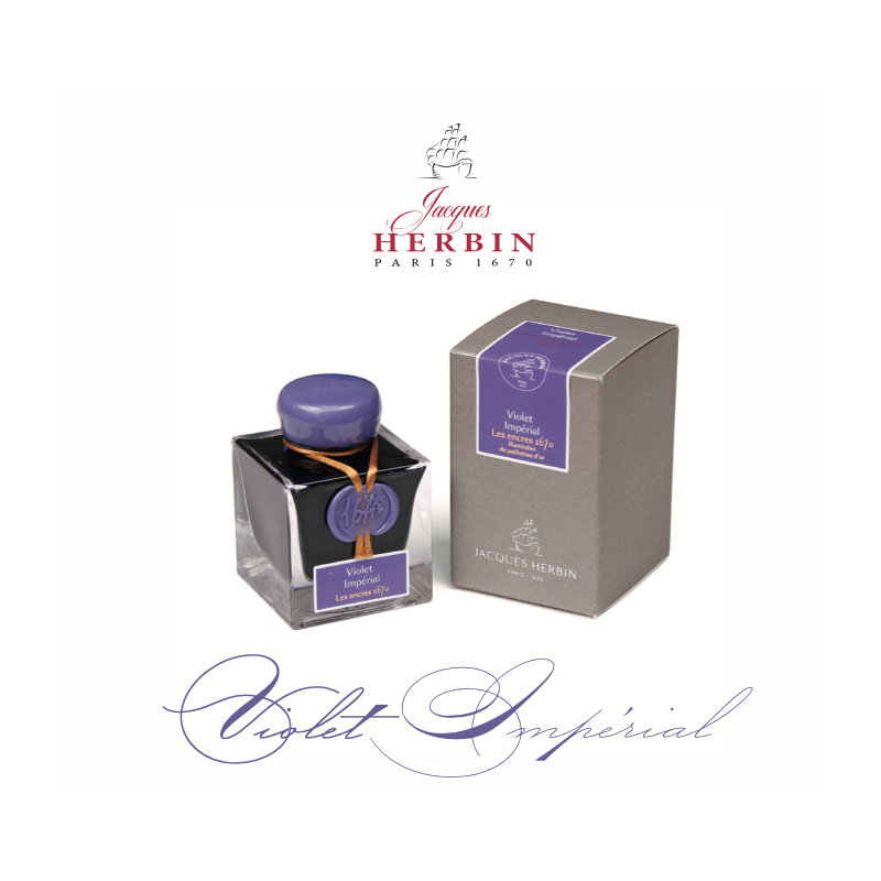 Flacon d'encre 1670 J. Herbin® Violet Impérial 50 ml Flacon d'encre 1670 J. Herbin® Violet Impérial 50 ml