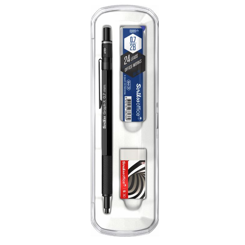 Set Stylo Portemine 0,7mm Scrikss® Graphx Noir Set Stylo Portemine 0,7mm Scrikss® Graphx Noir