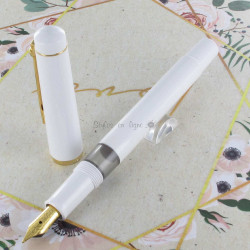 Stylo Plume Moyenne à pompe Scrikss® 419 Blanc