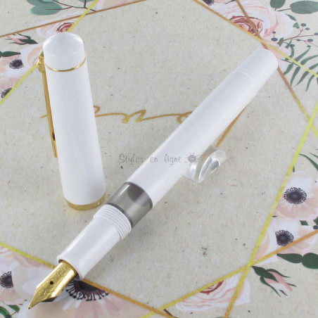 Stylo Plume Moyenne à pompe Scrikss® 419 Blanc